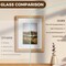 16x16 Oak Picture Frame with 12x12 White Mat, Tempered Glass, Natural Oak Wood Frame, Vertical and Horizontal Display for Wall and Table, Display Photos Arts Posters Certificates, Set of 3
